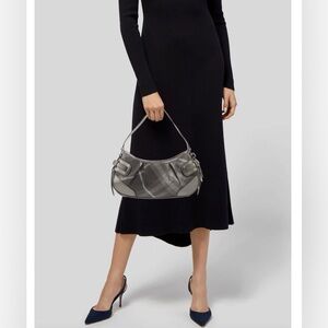 Burberry Glitter Check Shoulder Bag